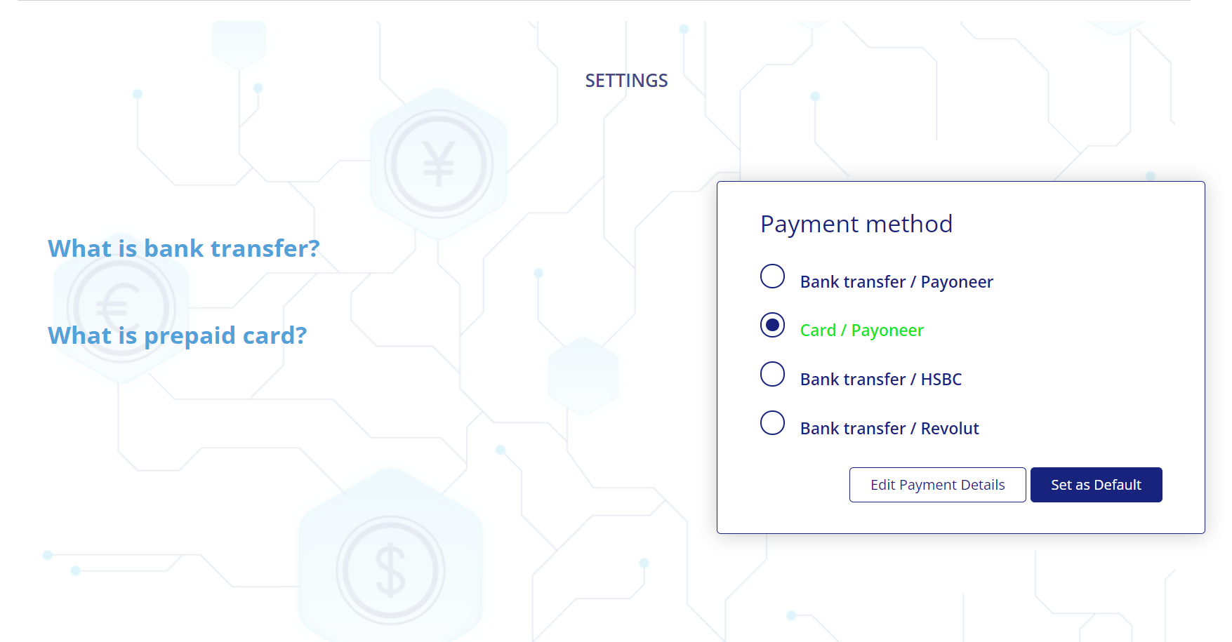 What Is A Default Payment Method 